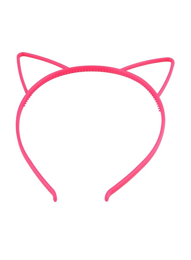 Generic Cat Ear Headband Plastic Cat Hairband Cat Bow Hairbands Makeup Party Headwear for Women Girls  - Image 1