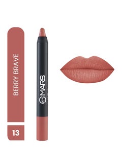 Mars MARS Long Lasting Crayon Lipstick up to 12 Hours Stay | Matte Finish | Waterproof | Won't Smudge Won't Budge Lip Crayon (3.5 gm) 13-Brave  - Image 2