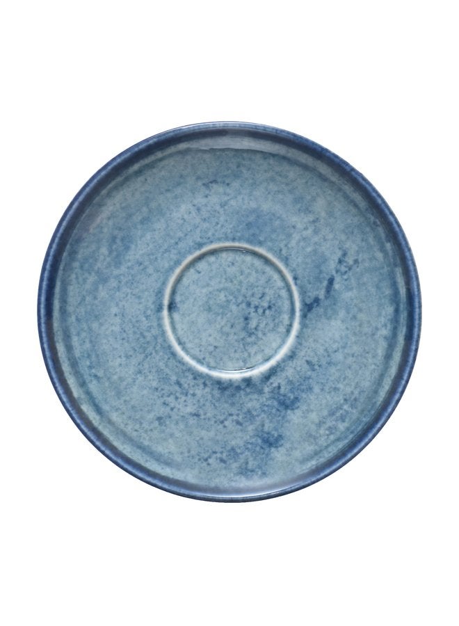 Kutahya Coffee Cup 100 ML & Saucer 12 CM Blue Stone Decorated - Image 2