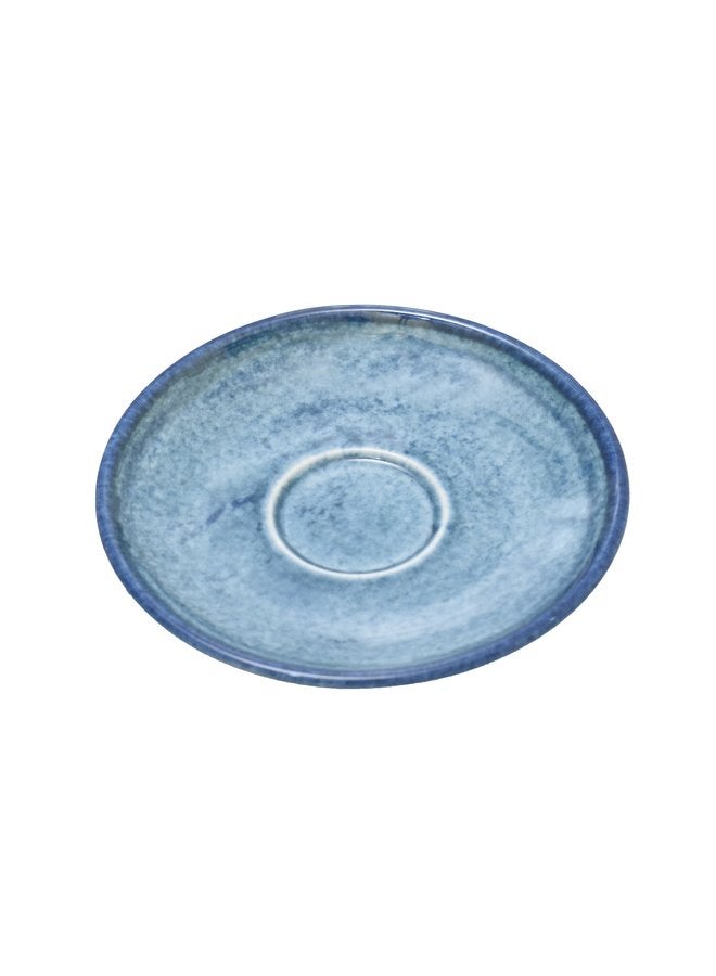 Kutahya Coffee Cup 100 ML & Saucer 12 CM Blue Stone Decorated - Image 4