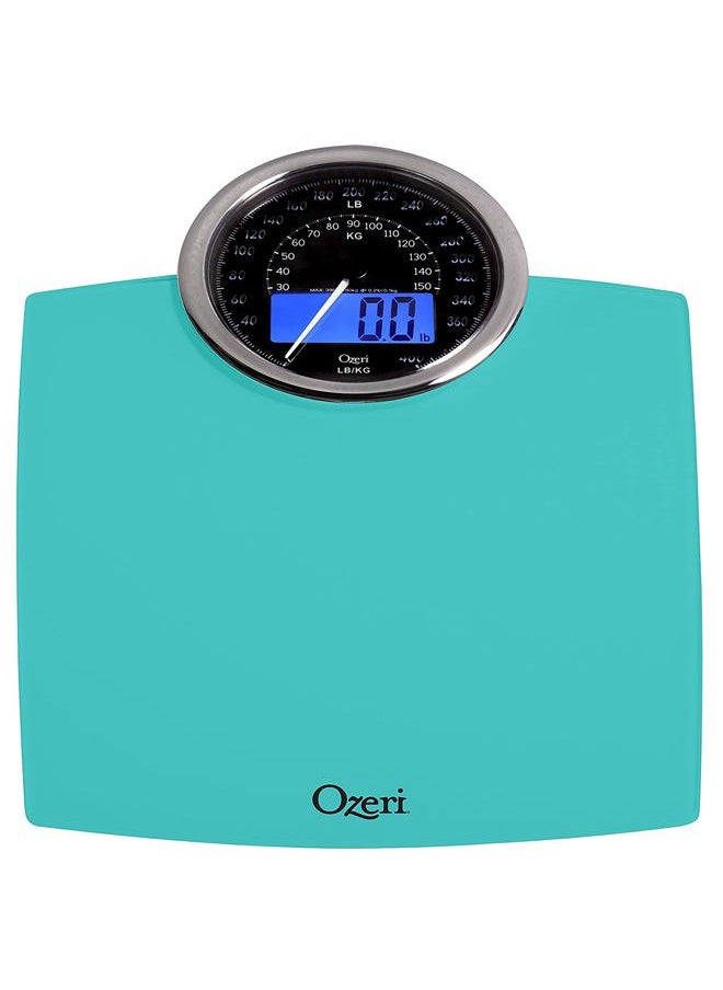 Ozeri - Rev 400 lbs Weight Scale with Electro-Mechanical Weight Dial and 50 gram Bath Scale Sensors (0.1 lbs / 0.05 kg) - Image 1
