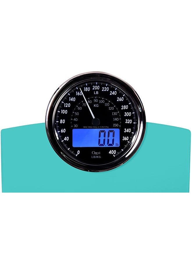 Ozeri - Rev 400 lbs Weight Scale with Electro-Mechanical Weight Dial and 50 gram Bath Scale Sensors (0.1 lbs / 0.05 kg) - Image 1