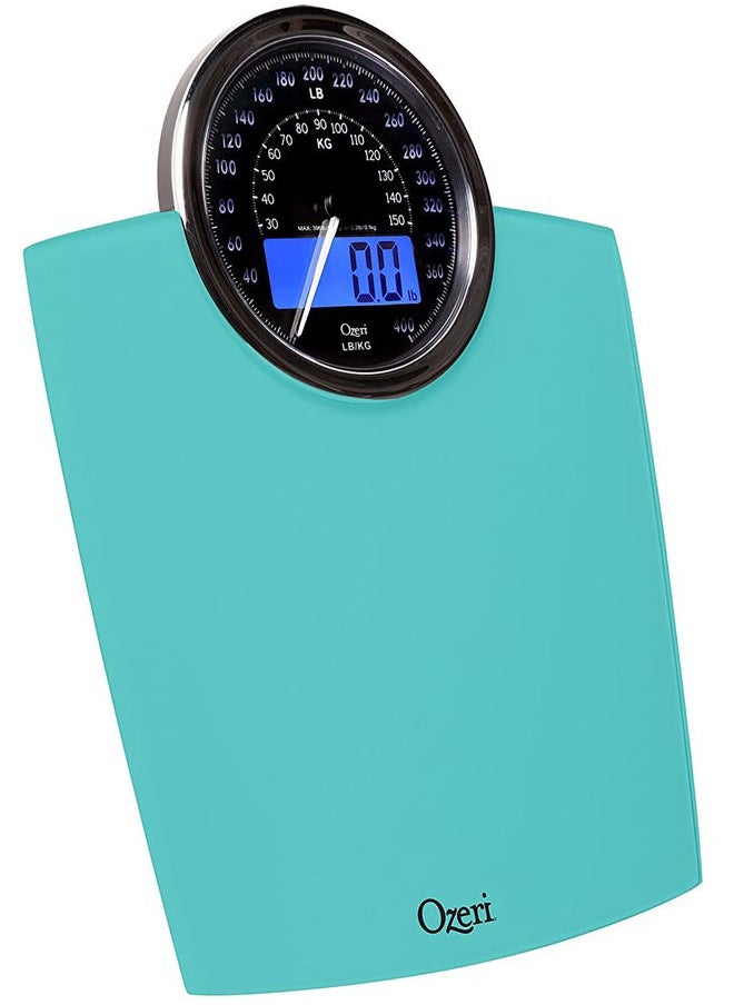 Ozeri - Rev 400 lbs Weight Scale with Electro-Mechanical Weight Dial and 50 gram Bath Scale Sensors (0.1 lbs / 0.05 kg) - Image 1