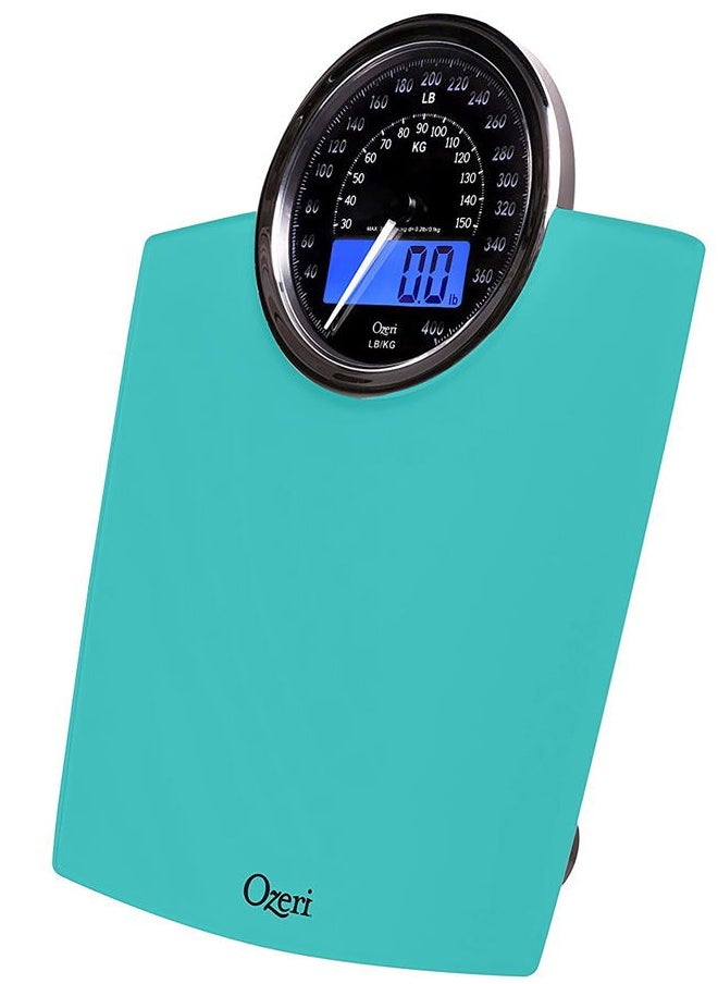 Ozeri - Rev 400 lbs Weight Scale with Electro-Mechanical Weight Dial and 50 gram Bath Scale Sensors (0.1 lbs / 0.05 kg) - Image 1