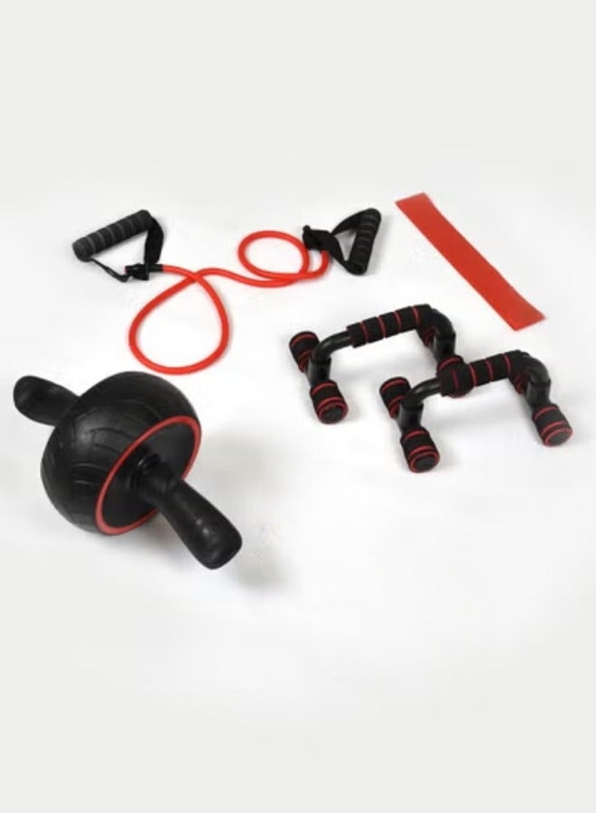 كانجرو مجموعة من5 قطع تمارين البطن بما في ذلك حامل الضغط ، عجلة مطوره حصيرة صغيرة - Image 1