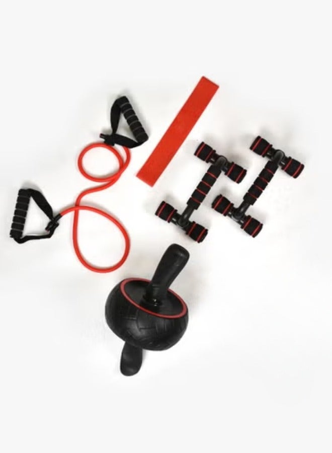 كانجرو مجموعة من5 قطع تمارين البطن بما في ذلك حامل الضغط ، عجلة مطوره حصيرة صغيرة - Image 2