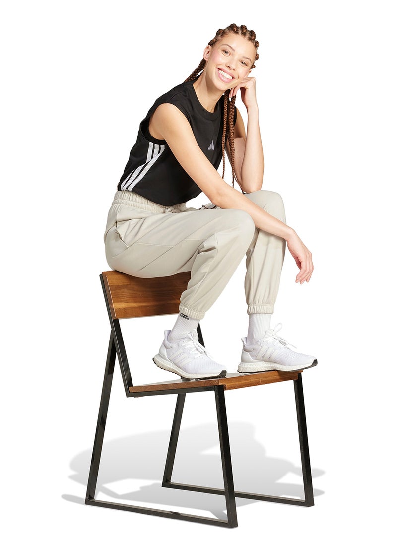 Adidas Essential Small Logo French Terry Cuffed Joggers  - Image 5
