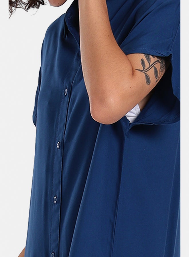 Clue Short Sleeves Midi Dress - Image 5