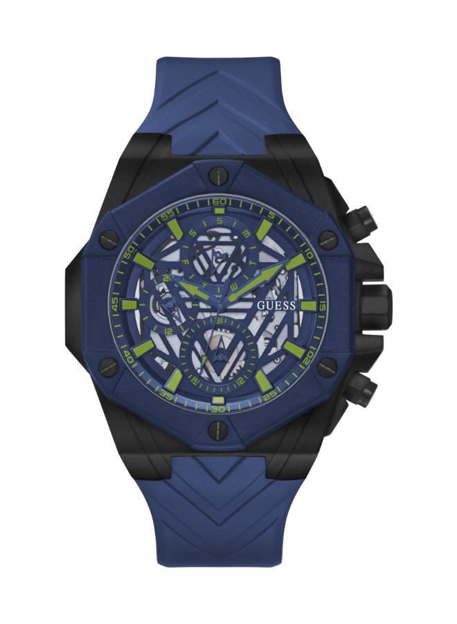 جس ساعة بقرص مقطوع وسوار سيليكون - Image 1