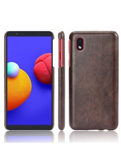 Generic Case Cover For Samsung Galaxy A01 Core / M01 Core Shockproof Litchi Texture PC + PU Case Brown 