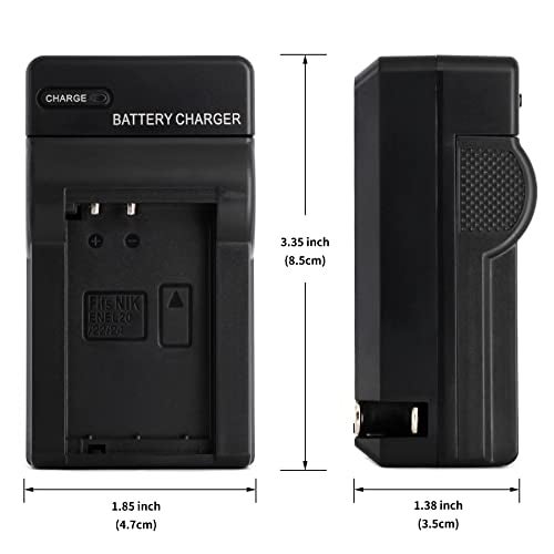 Norifon EN-EL20 Wall Charger for Nikon 1 AW1, 1 J1, 1 J2, 1 J3, 1 J4, 1 S1, 1 S2, 1 V3, Coolpix A and More with Foldable Plug - Image 3