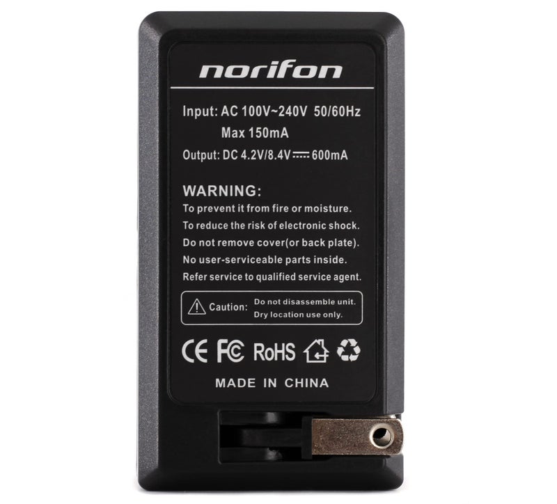 Norifon EN-EL20 Wall Charger for Nikon 1 AW1, 1 J1, 1 J2, 1 J3, 1 J4, 1 S1, 1 S2, 1 V3, Coolpix A and More with Foldable Plug - Image 5