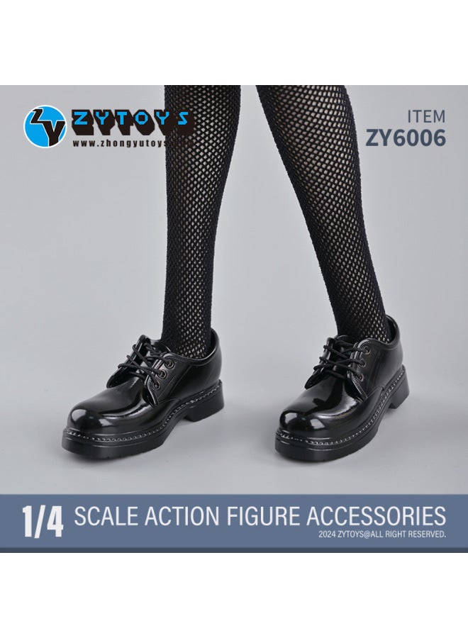 ZYTOYS 1/4 BJD OBJ OB Shoes Socks Student Shoes Doll Ring Accessories Handmade Figure-Height:black Socks - Image 2