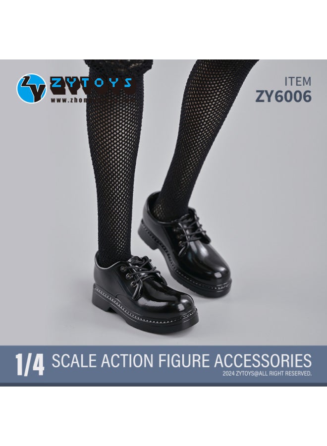 ZYTOYS 1/4 BJD OBJ OB Shoes Socks Student Shoes Doll Ring Accessories Handmade Figure-Height:black Socks - Image 1