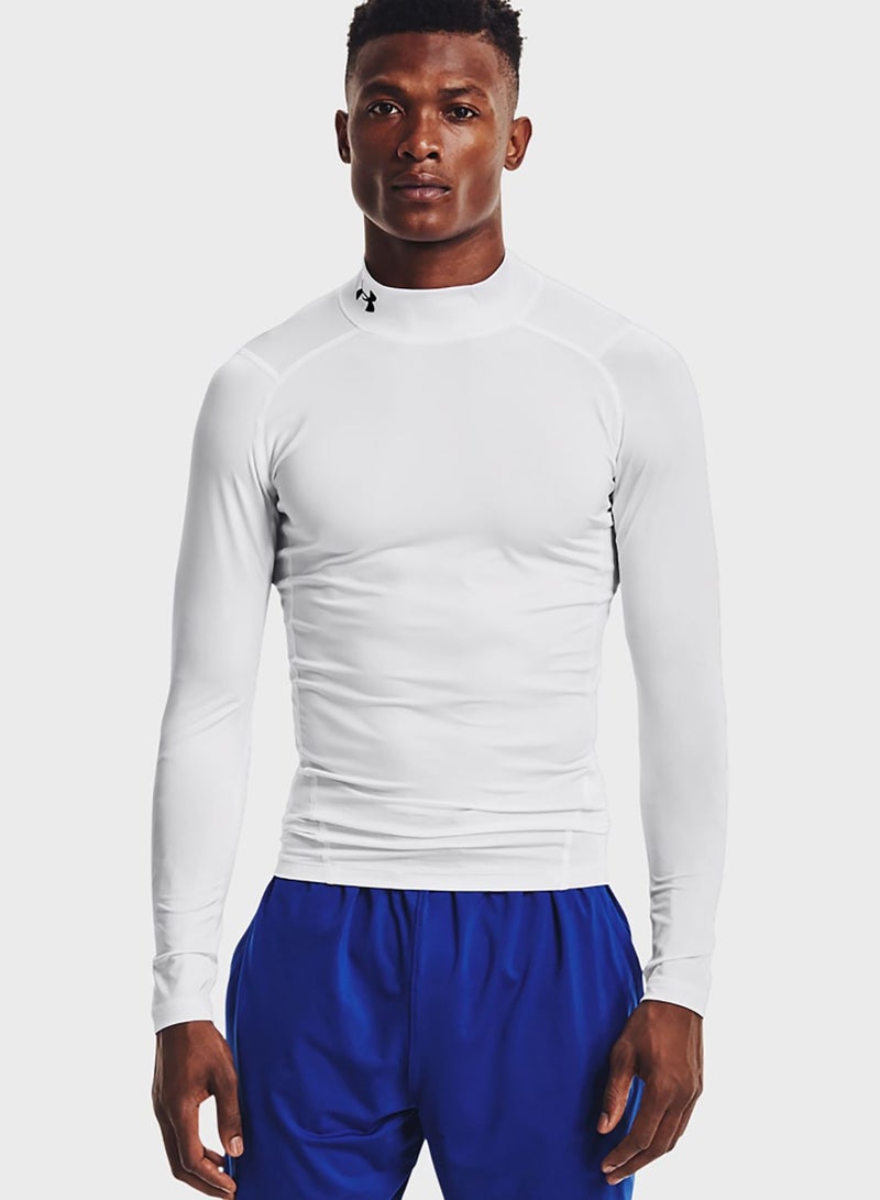 UNDER ARMOUR Heatgear Armour Comp Mock T-Shirt - Image 1