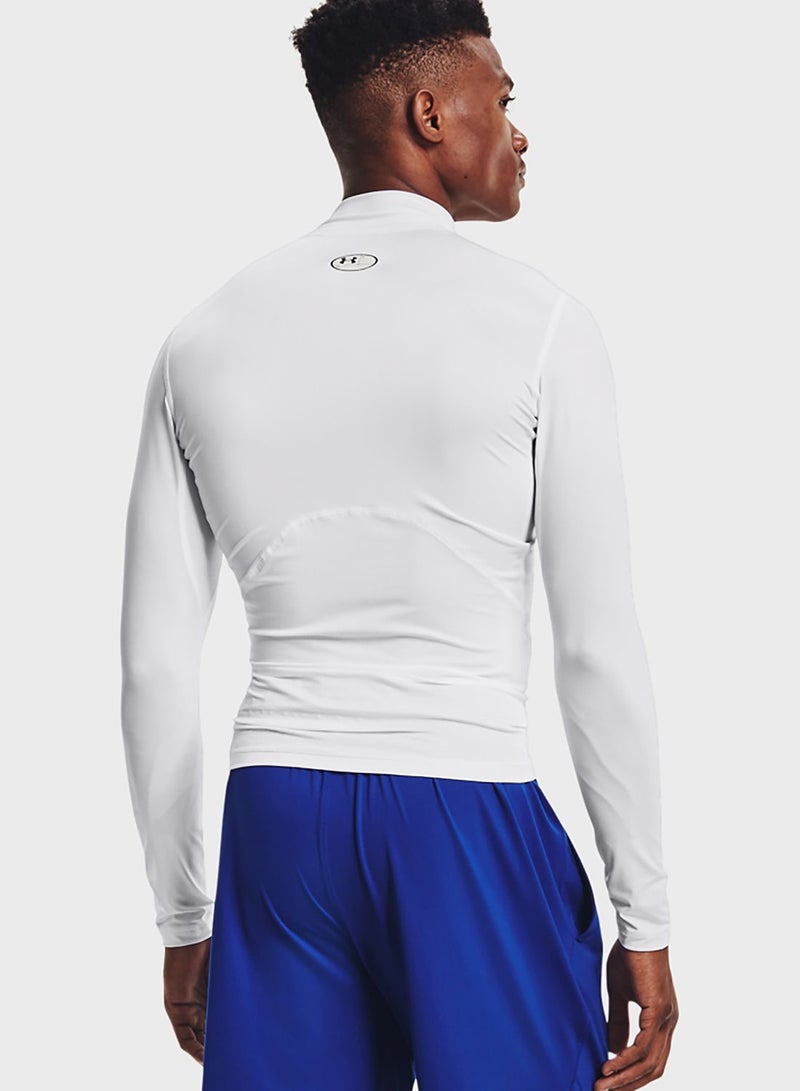 UNDER ARMOUR Heatgear Armour Comp Mock T-Shirt - Image 2