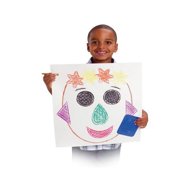 Roylco Teach Me Shapes Rubbing Plate 4 X 514 in Set of 16 - Image 4