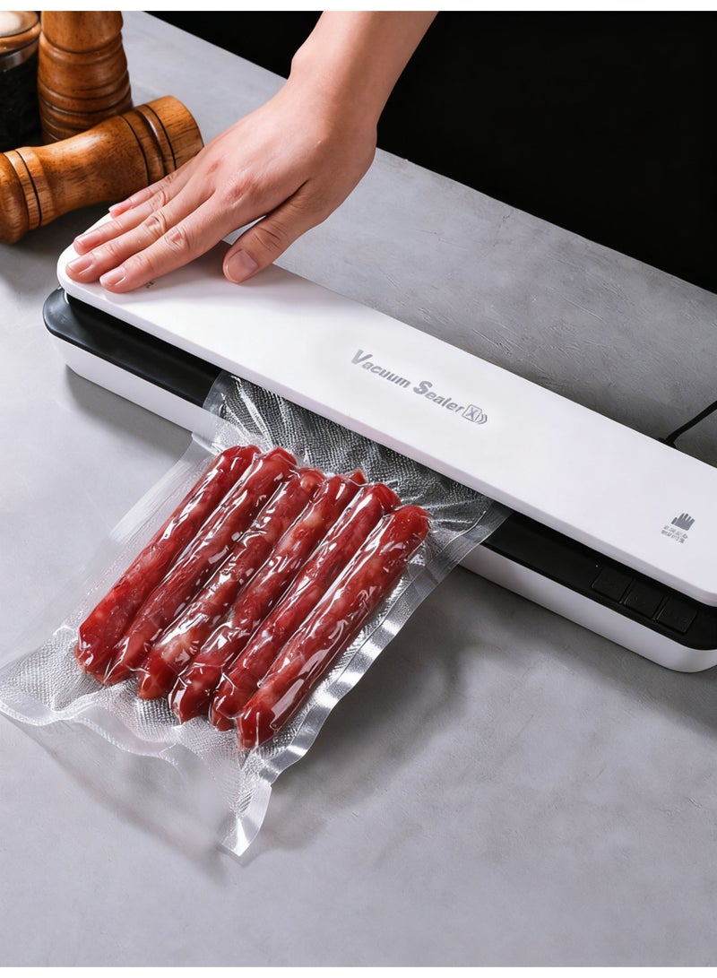 كيلا جهاز تفريغ الهواء جهاز غلق الطعام بالشفط المحمول، حقيبة حفظ الطعام الجافة والرطبة، نمط الطعامجهاز تفريغ الهواء   الجاف والرطب، ضوء مؤشر LED وجهاز تفريغ الهواء الخارجي، جهاز غلق الطعام بالشفط المحمول، لن يضيع الطعام مرة أخرى تلقائيًا - Image 1