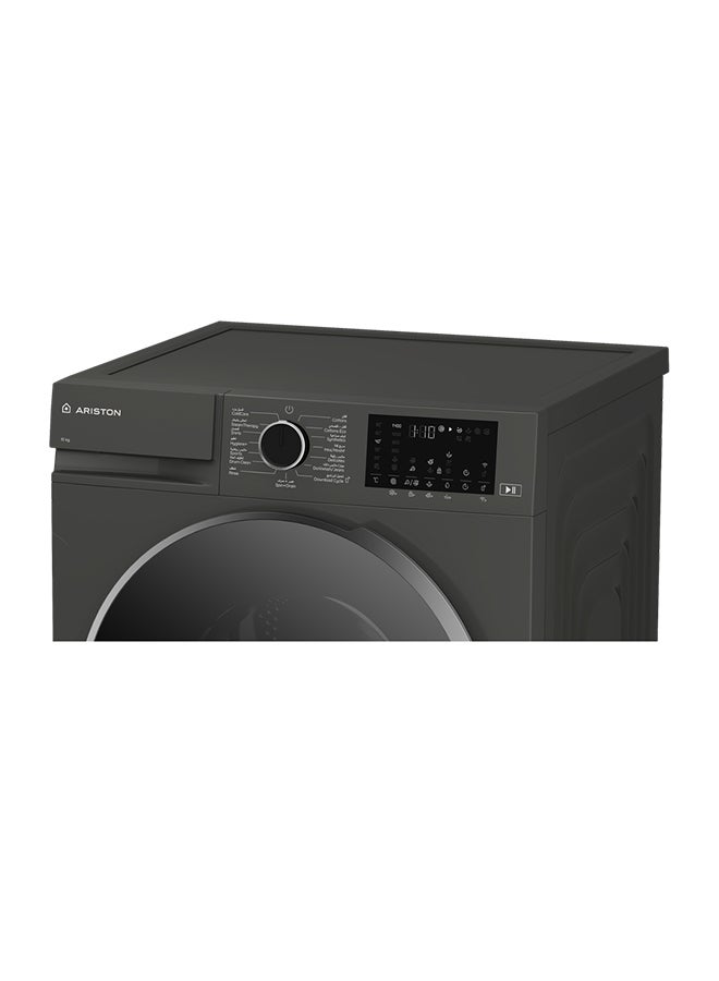 أريستون Washer Front Load - 10 Kg Washing - 15 Programs ARWF10142DMSA Grey - Image 4