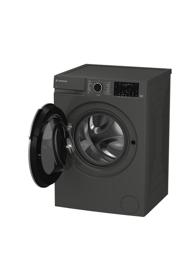 أريستون Washer Front Load - 10 Kg Washing - 15 Programs ARWF10142DMSA Grey - Image 3