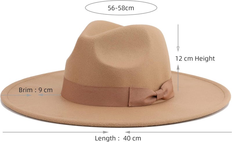 Pro Celia Big Wide Brim Women Fedora Hat - Image 2