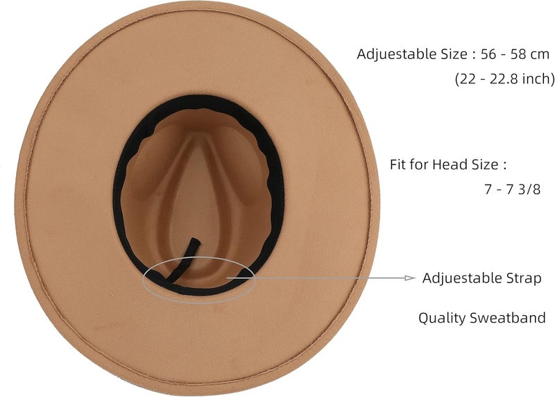 Pro Celia Big Wide Brim Women Fedora Hat - Image 3