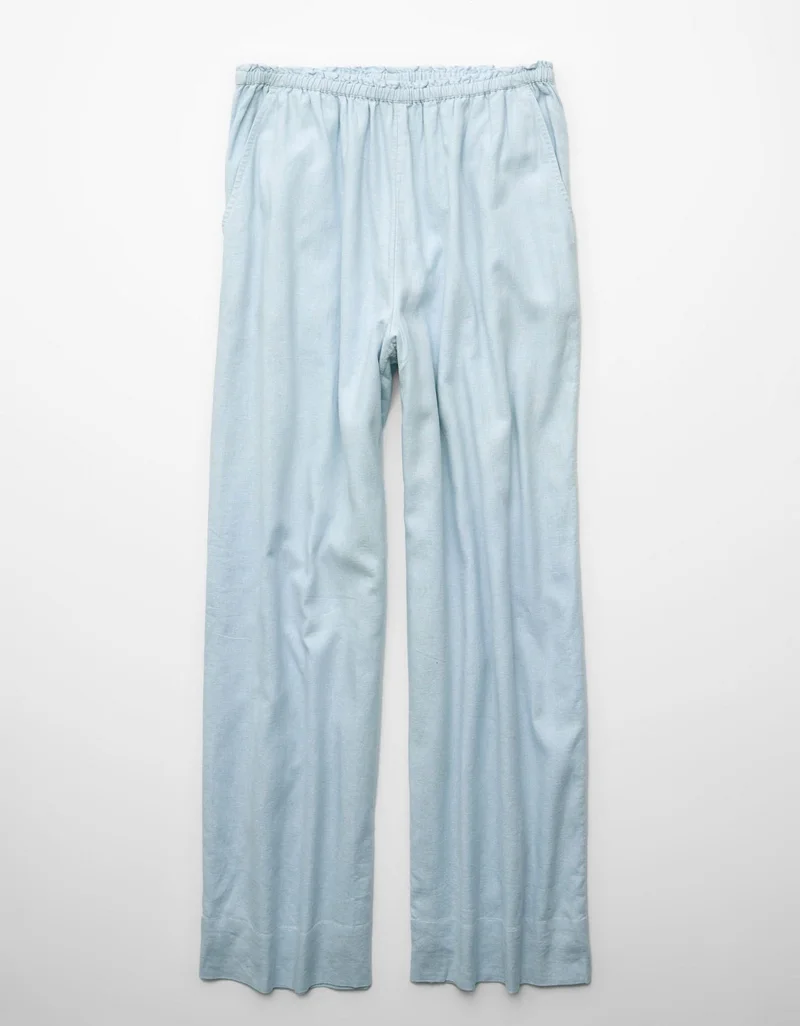 American Eagle  AE High-Waisted Linen Easy Pant for Women | Best Price UAE