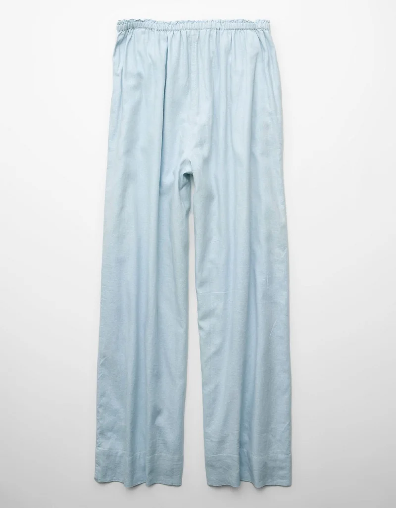American Eagle  AE High-Waisted Linen Easy Pant for Women | Best Price UAE