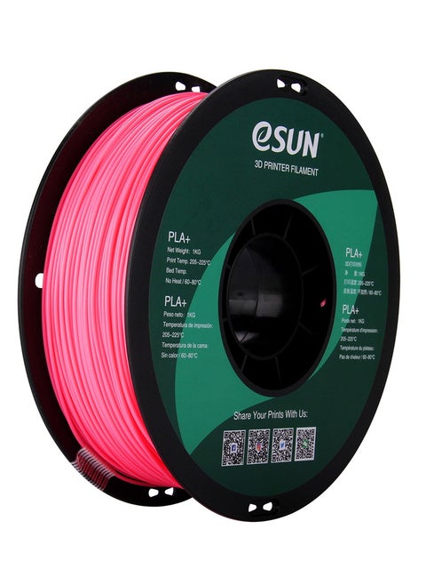 Esun 3D Printer Filament PLA+ 1.75 mm Dimensional Accuracy +/- 0.05 mm 1 Kg (2.2 lbs) Spool 3D Printing Material for 3D Printers – Pink