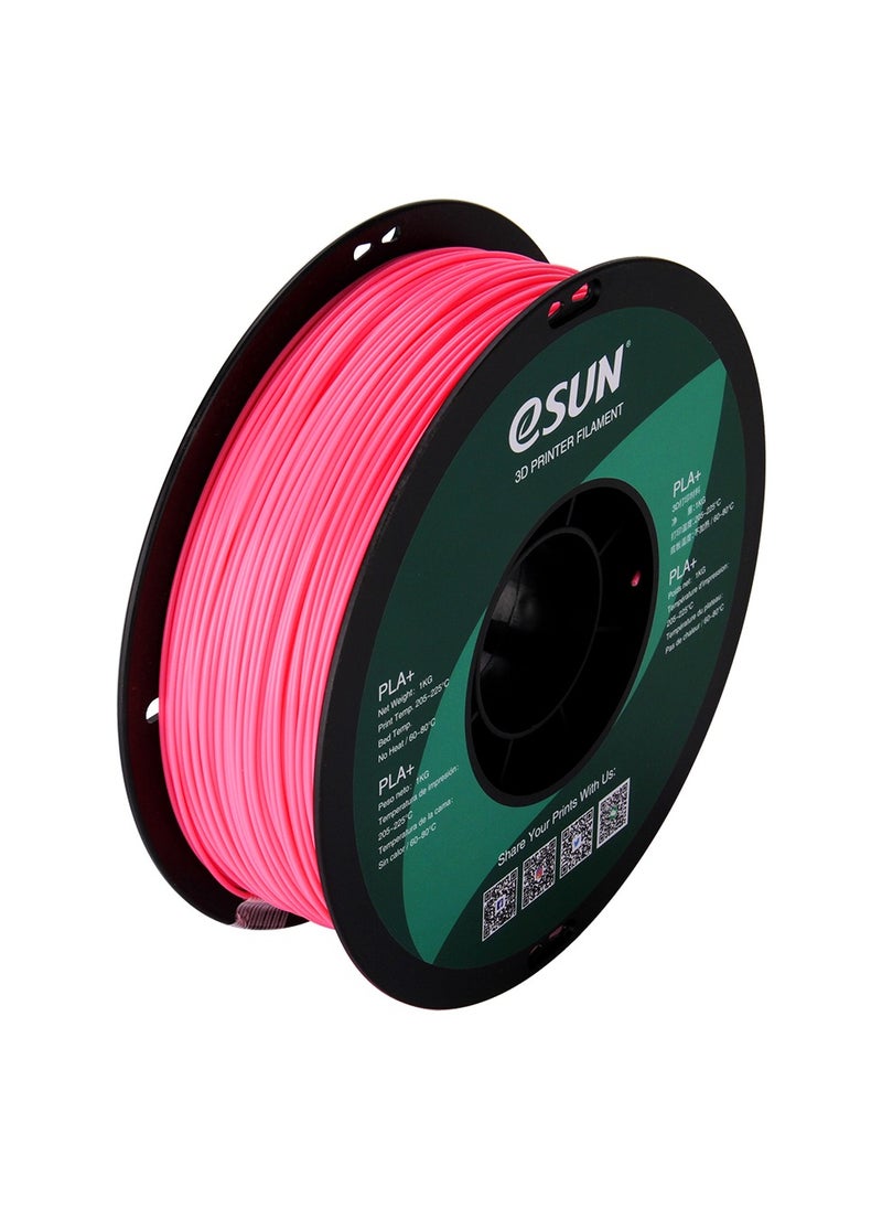 eSUN - Esun 3D Printer Filament PLA+ 1.75 mm Dimensional Accuracy +/- 0.05 mm 1 Kg (2.2 lbs) Spool 3D Printing Material for 3D Printers – Pink - Image 1