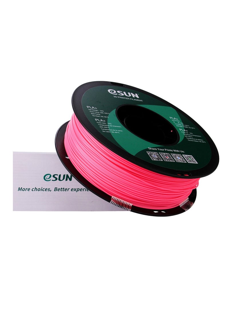 eSUN - Esun 3D Printer Filament PLA+ 1.75 mm Dimensional Accuracy +/- 0.05 mm 1 Kg (2.2 lbs) Spool 3D Printing Material for 3D Printers – Pink - Image 1