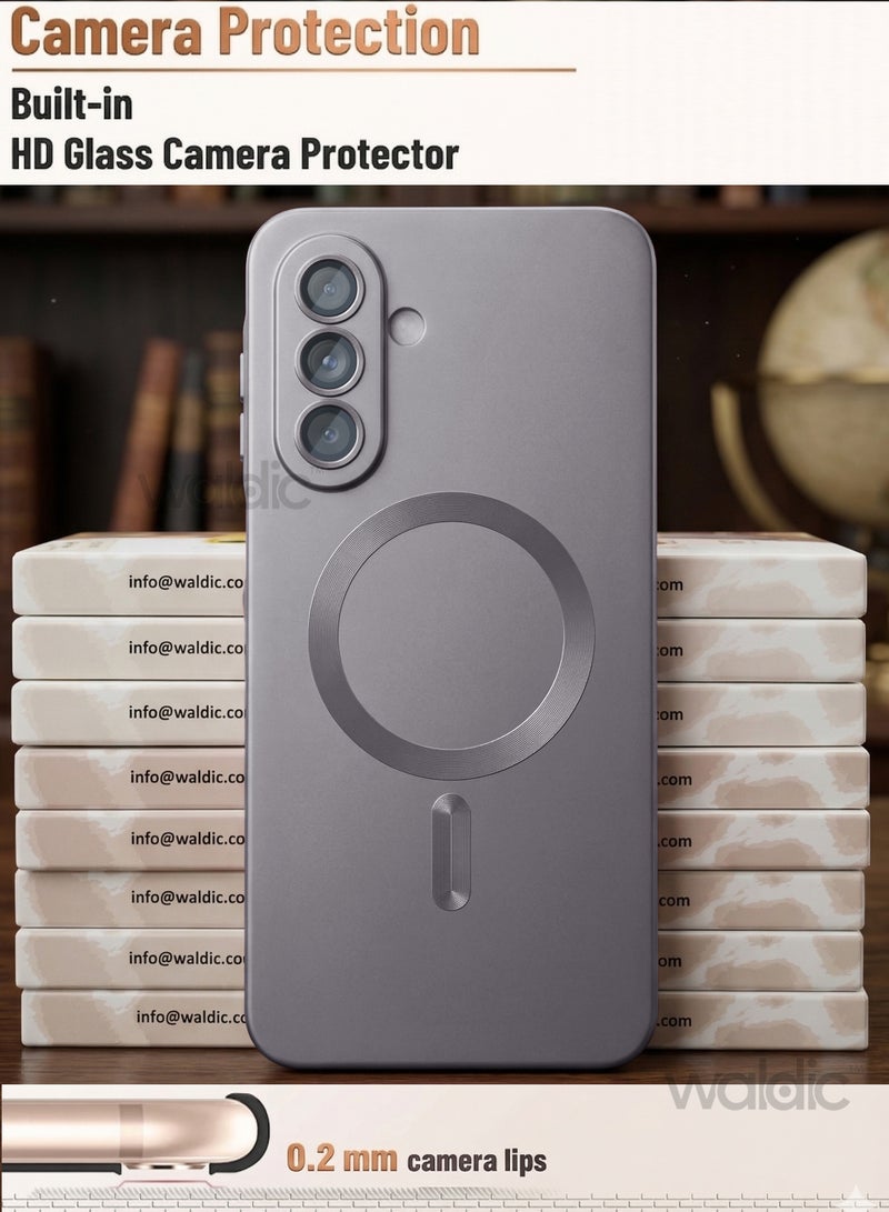 Waldic Samsung Galaxy A57 5G Premium Case | Premium Silicone Case Cover Designed for Samsung Galaxy A57 5G | Samsung Galaxy A57 5G Case Camera and Drop Protection Thin Protective Back Cover Case for Samsung Galaxy A57 5G - Grey - Image 4