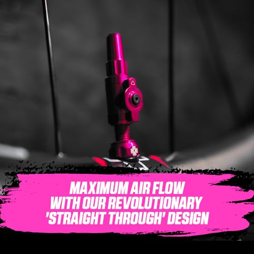 Muc Off Muc-Off Big Bore Lite Tubeless Valves, Black 35mm - Precision Engineered Dust Caps for Bikes with Revolutionary Airflow Technology - Presta Valve Caps for Tubeless MTB/Road/Gravel Bikes - Image 2