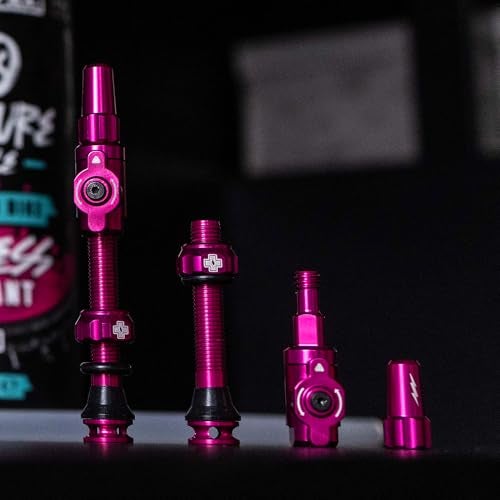 Muc Off Muc-Off Big Bore Lite Tubeless Valves, Black 35mm - Precision Engineered Dust Caps for Bikes with Revolutionary Airflow Technology - Presta Valve Caps for Tubeless MTB/Road/Gravel Bikes - Image 5