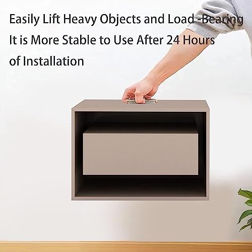 KPNG Self-Stick Instant Cabinet Drawer-Humanity Handle Helper Auxiliary for Kitchen Cabinet Knobs, Window Sliding Door-Wardrobe Push Pull Helper Stick-on Handles (Black, Pack of 4) - Image 4