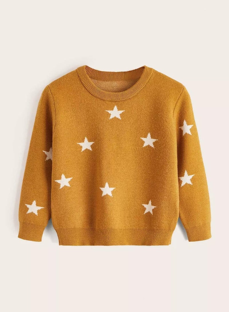 Toddler Boys Star Pattern Sweater - Image 1