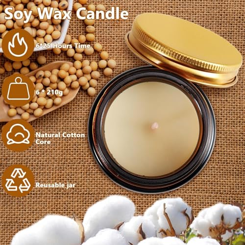 VERVENIX Pack of 2 Aroma Sensation Scented Candle – Delicate Aroma | Natural Soy Wax & Essential Oils | Long-Lasting Candle for Relaxation, Meditation & Home Decor - Image 4