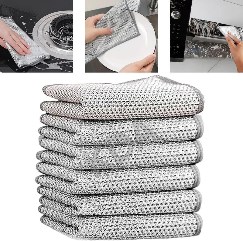 KDA BEST IS HERE KDA NonScratch Dishwashing Cloths Gentle on Dishes Perfect for Stainless Steel Highly Absorbent Machine Washable Ideal for Home and Commercial Kitchens 3