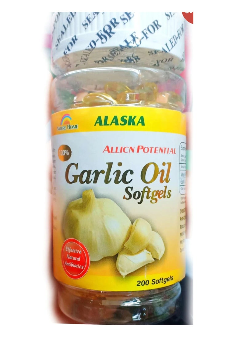 Alaska Garlic Oil Softgels 200 Softgels Effective Natural Antibiotics - pzsku/ZCA79A492238CB85BEBF9Z/45/_/1706283667/478f5dd6-ac16-4425-924f-68755d2ebdbd