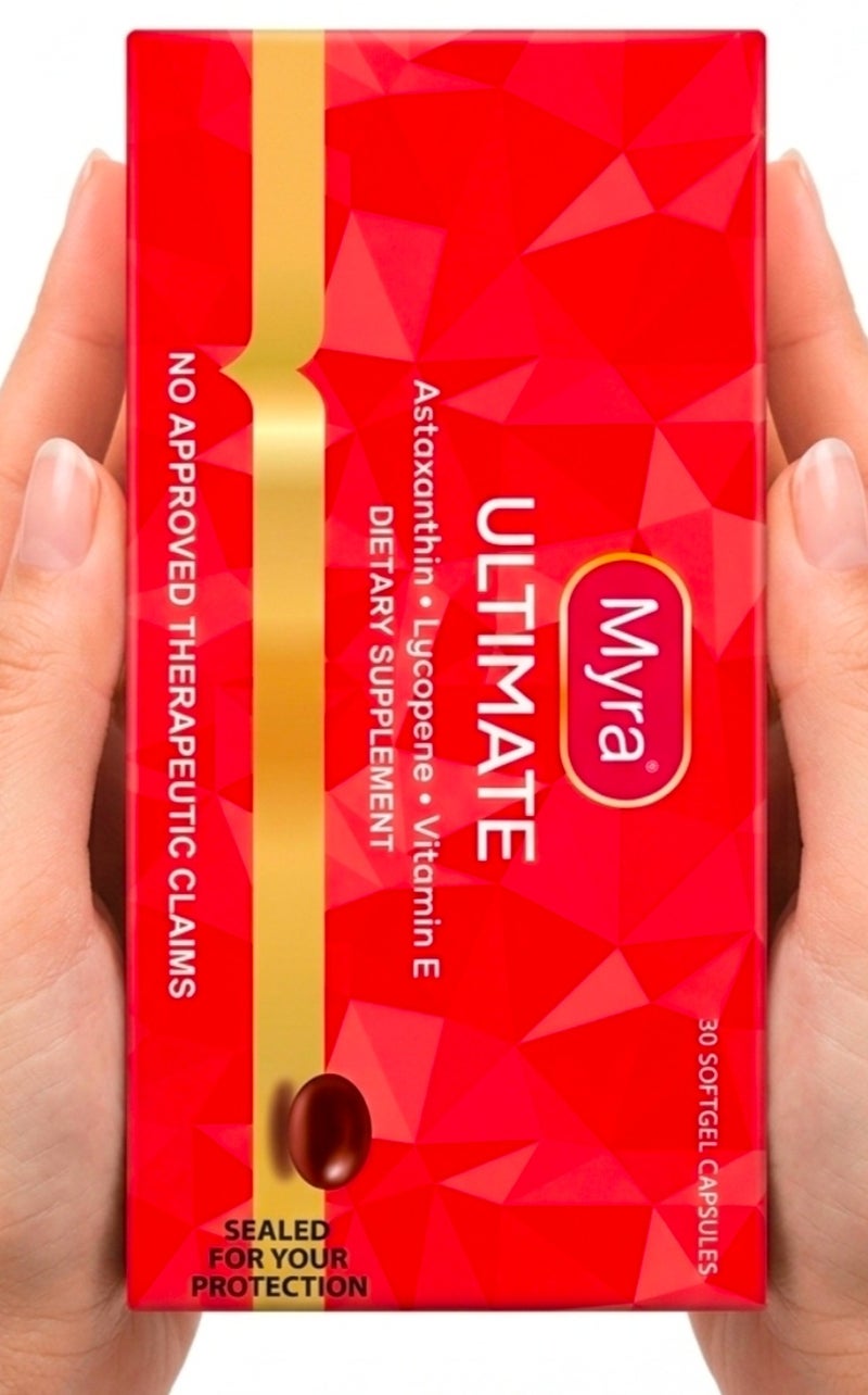 Myra ULTIMATE Astaxanthin, Lycopene . Vitamin E, 30 SOFTGEL CAPSULES - Image 1