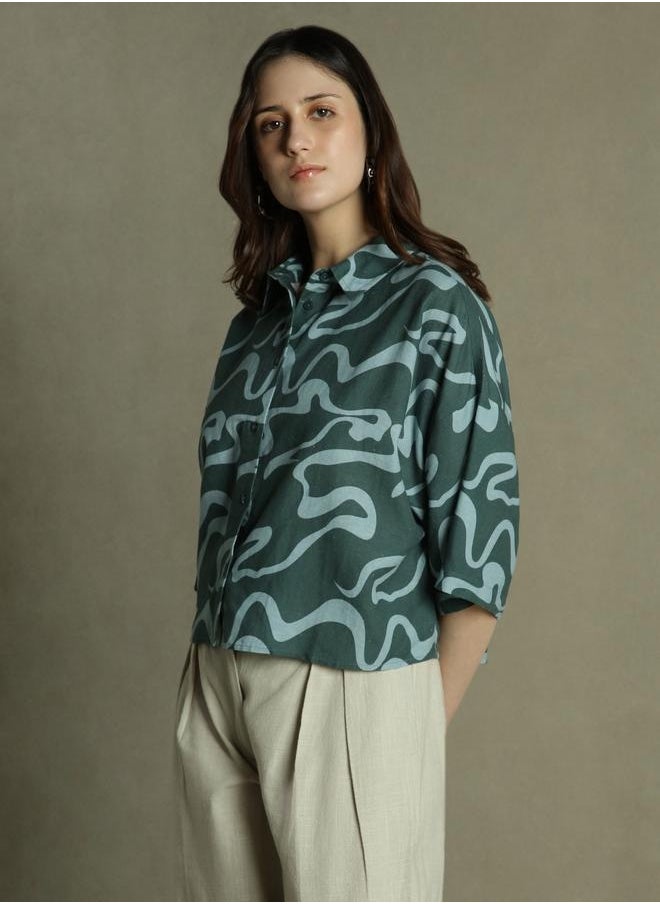 Dennis Lingo - Relaxed Fit Green Top – Stylish and Comfortable - Image 1