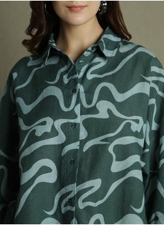 Dennis Lingo Relaxed Fit Green Top – Stylish and Comfortable  - Image 5