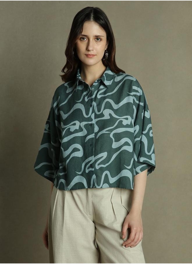 Dennis Lingo - Relaxed Fit Green Top – Stylish and Comfortable - Image 1