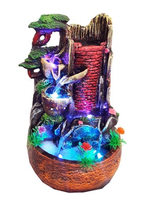 FASHERATI Noman Microfiber Water Fountain 36x 18 x 18 cm Multicolour  - Image 1