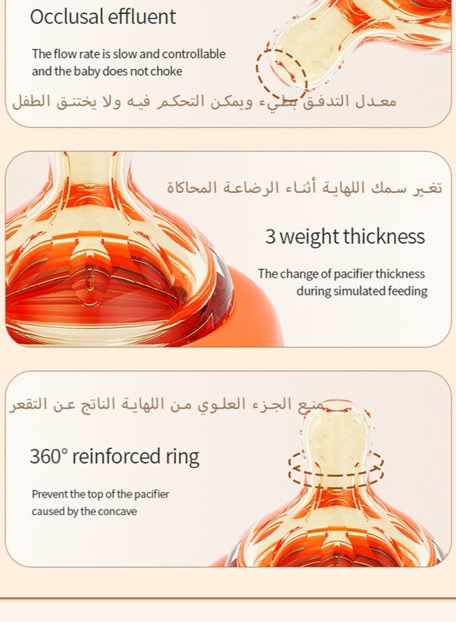 bbet Feeding Bottle ,90 ML Feeder Bottle for  0-3 Months Baby ，Baby Milk Bottle for Newborn Baby,  Milk Feeding Bottle with Wide Mouth Baby PPSU  Feeding Bottle Resistant to Falling and Anti Flatulence - Image 4