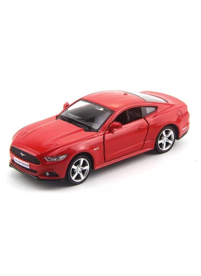 Generic Boxed Marco, 1:36 Simulation Dodge Rambo Land Rover Audi Alloy Car Model Children's Back Run-Color:029-Ford Mustang-Red  - Image 1