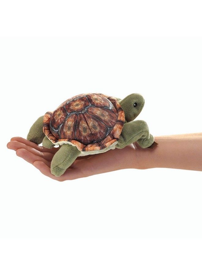 Folkmanis Mini Tortoise Finger Puppet Multicolor - Image 2