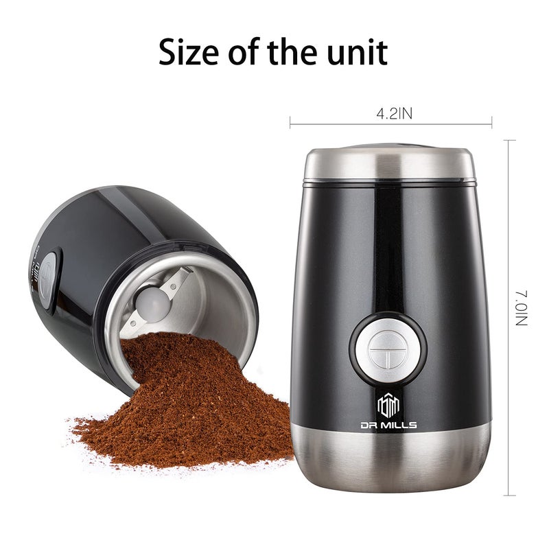 Dr Mills Dm-7445 Coffee Grinder Electric Spice And Herb Grinder  Blade & Cup Made With Sus304 Stainless Steel Food Grinders Electric - Image 5