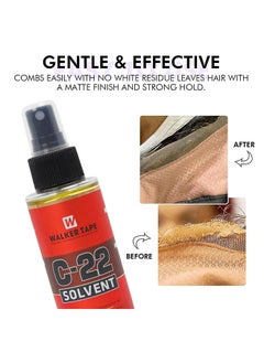 Walker Tape C-22 Solvent , Fast Glue Remover , Wig Glue Remover Spray ， Front Bonding Weave Active Lace Tape Meltblown, Scalp Cleaner Hold Glue Yellow Remover118ml  - Image 3