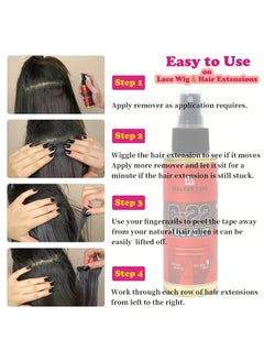 Walker Tape C-22 Solvent , Fast Glue Remover , Wig Glue Remover Spray ， Front Bonding Weave Active Lace Tape Meltblown, Scalp Cleaner Hold Glue Yellow Remover118ml  - Image 5